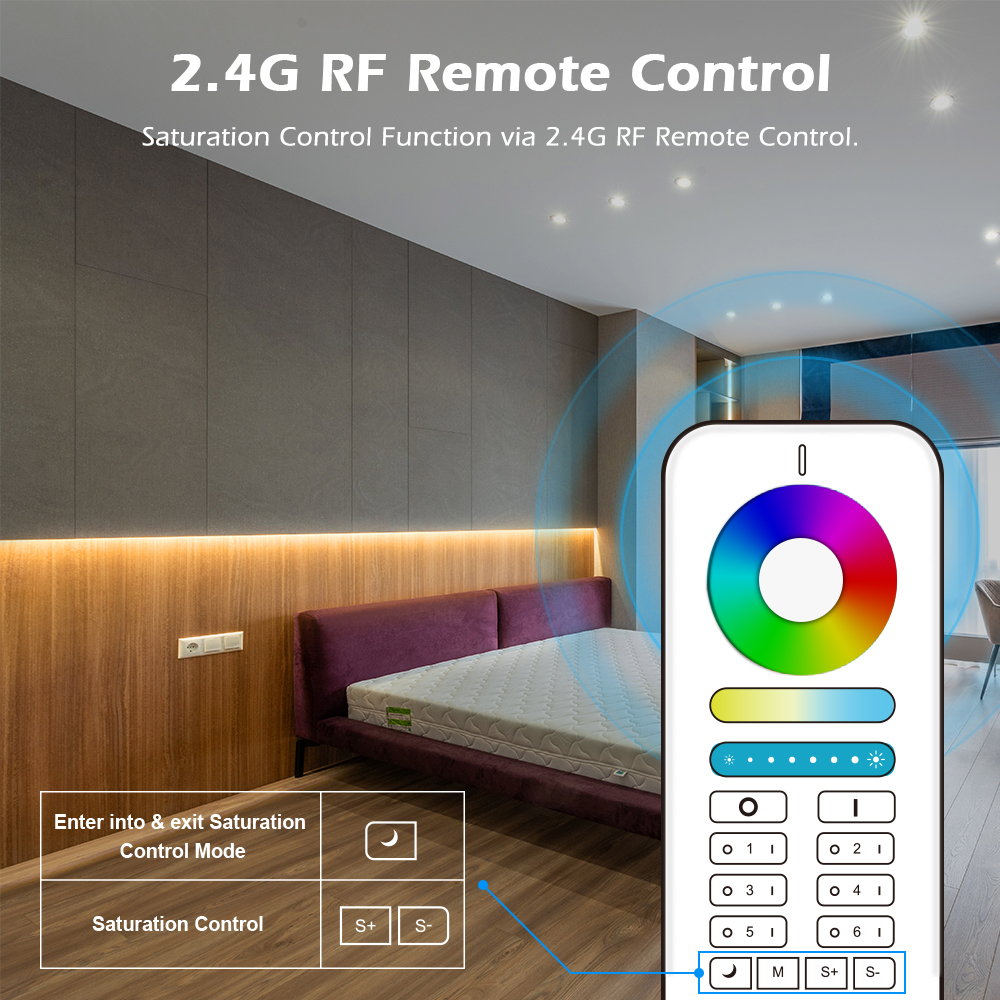 Zigbee 5In1 LED Light Controller Voice/APP/RF Remote Control Zigbee 5In1 LED Light Controller Voice/APP/RF Remote Control